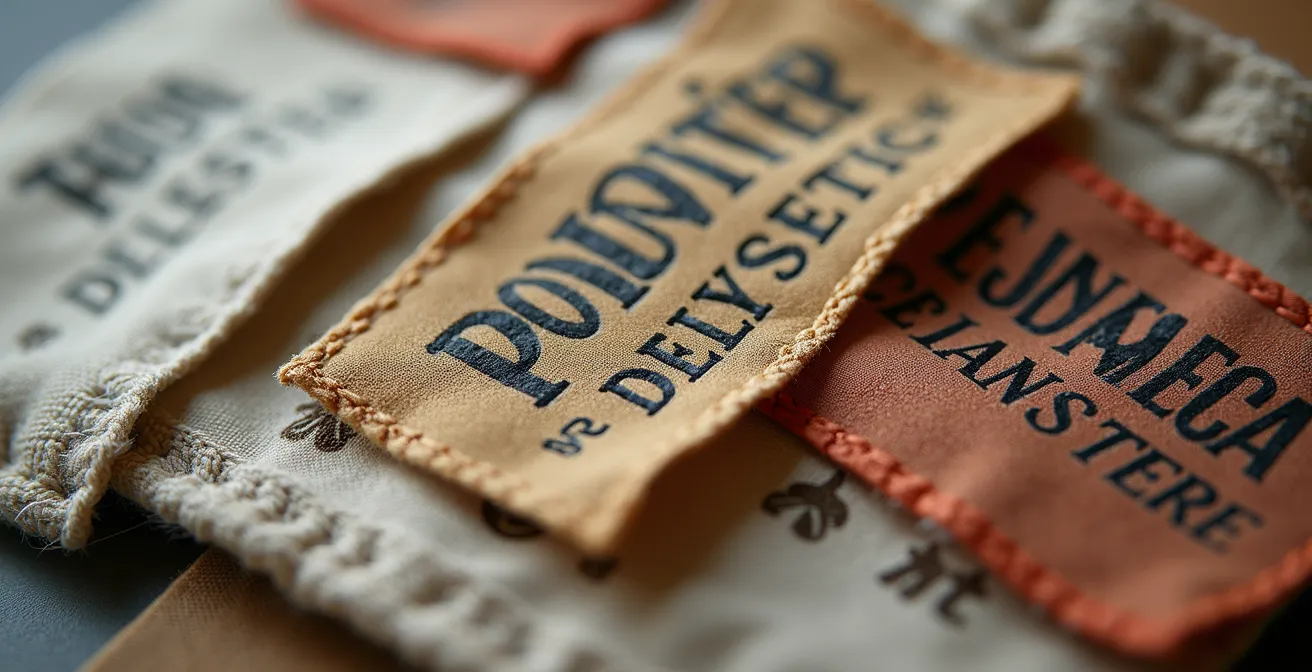 Comparaison visuelle entre vraies et fausses étiquettes Made in France