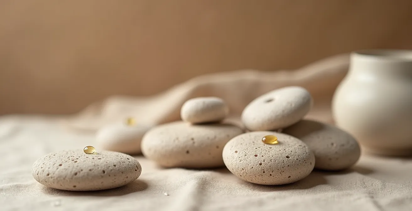 Galets de céramique poreuse et poteries artisanales pour diffusion naturelle