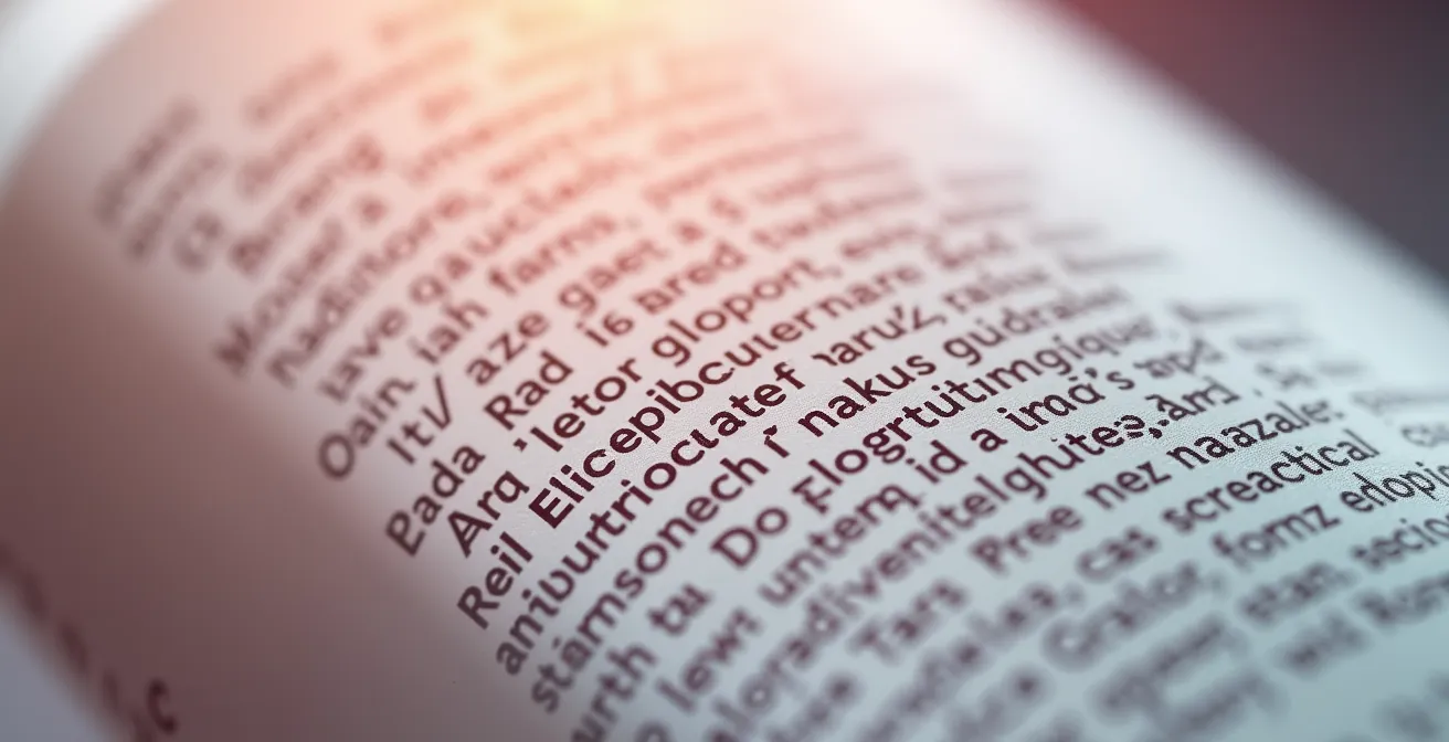 Gros plan macro sur une étiquette cosmétique montrant une liste d'ingrédients avec texture du papier visible