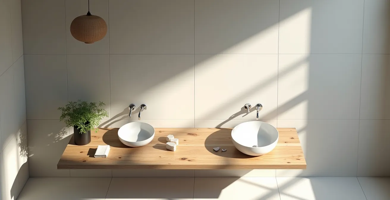 Composition symbolique représentant un espace mental apaisé